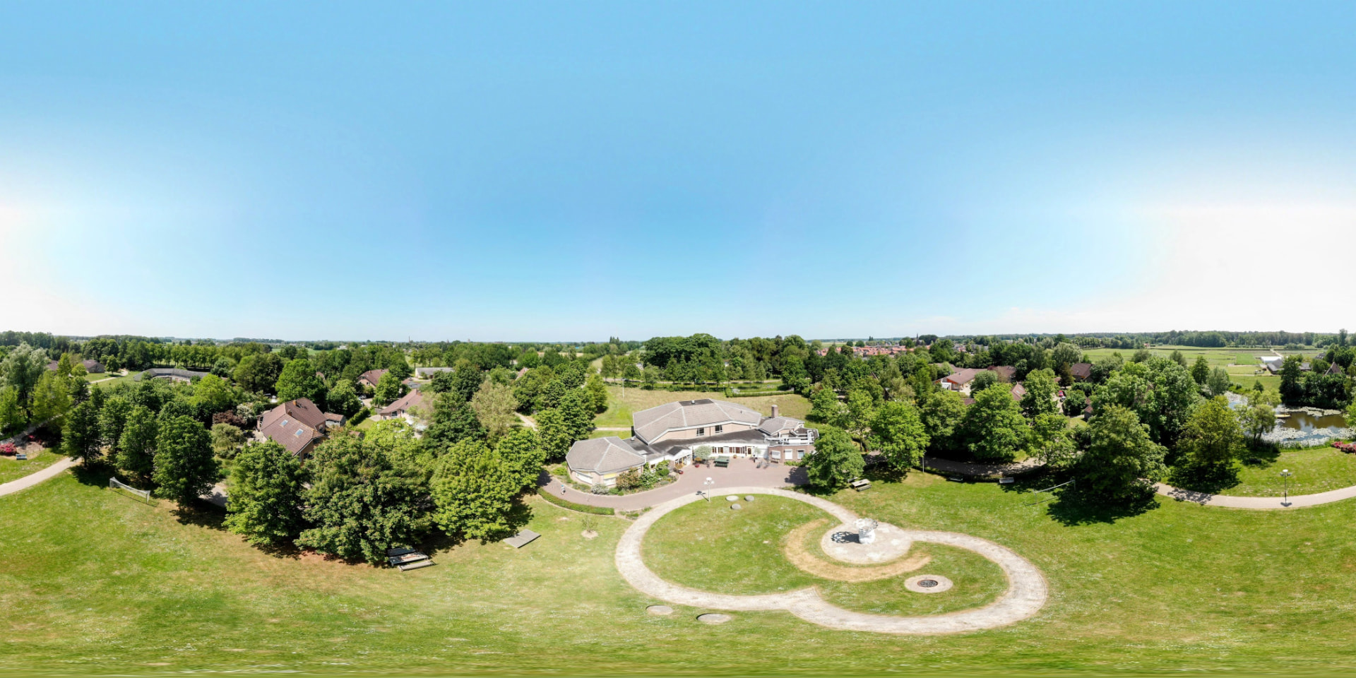 Overkempe in een groene omgeving